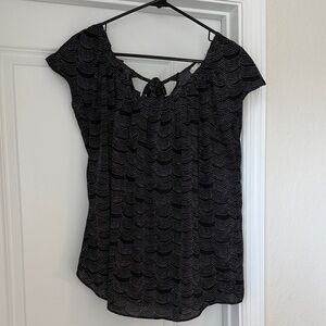 Lauren Conrad Black and White Blouse